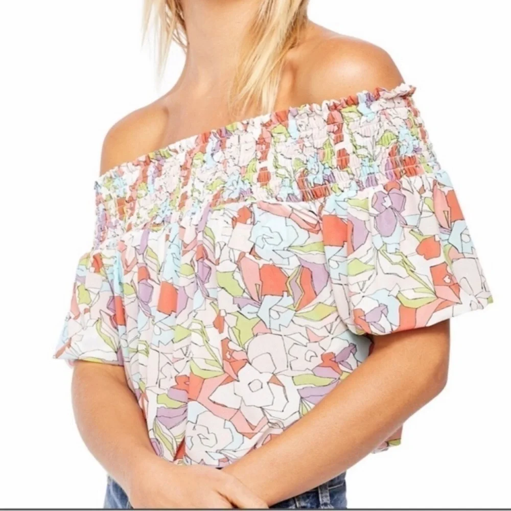 🌷HP Free People Technicolor Bubble Top - Picture 6 of 6